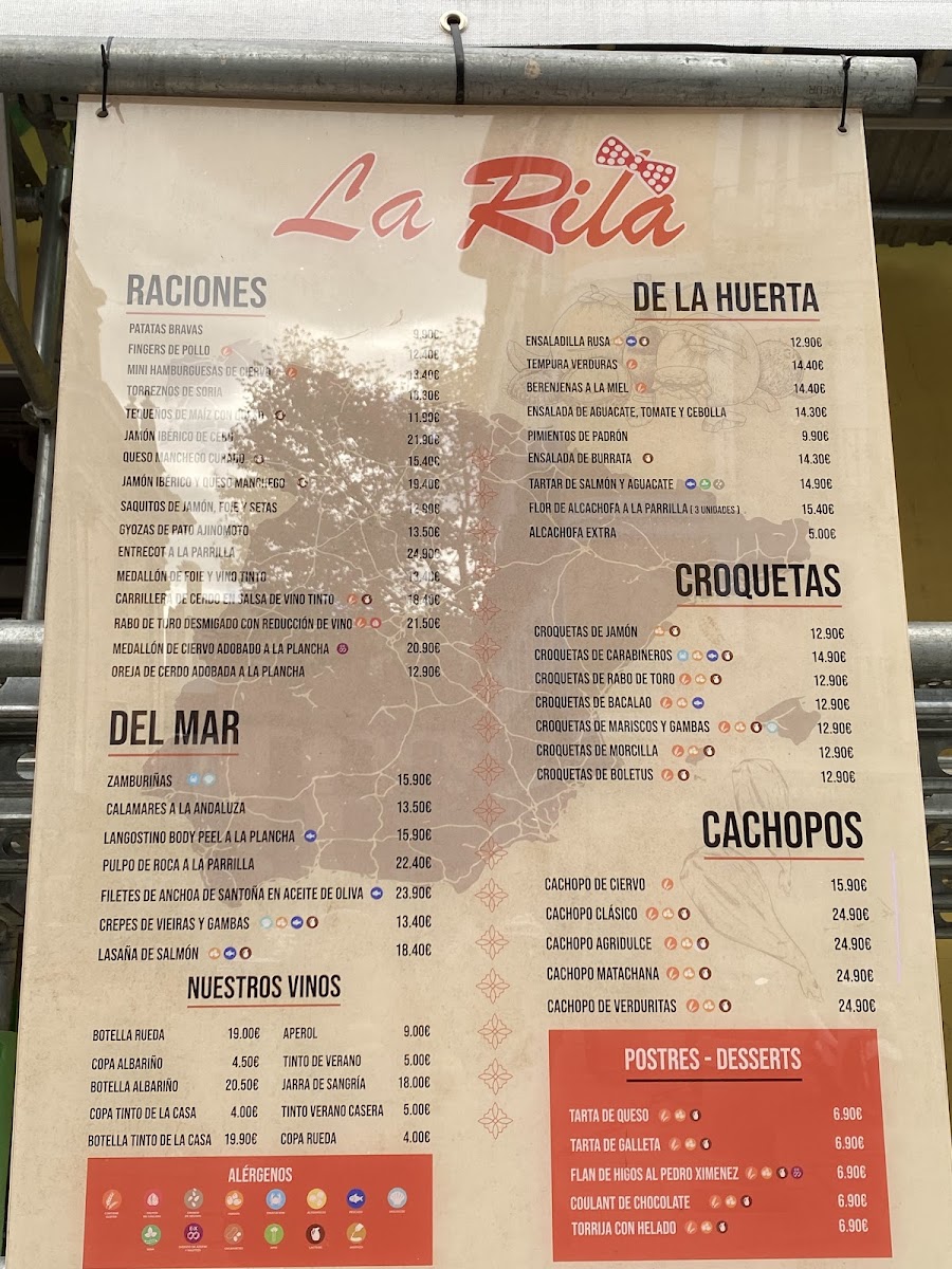 taberna la rita Menu - Image 1